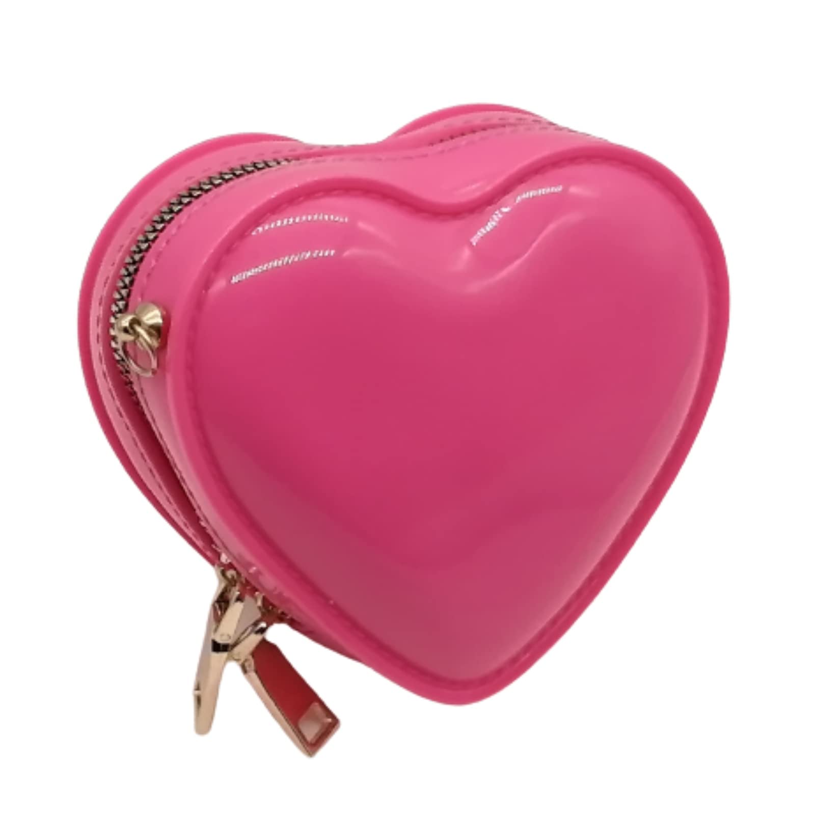 

APOSITV Heart Shoulder Bag, Women s PouchPouch, Heart-Shaped, Crossbody, 2-Way (Dark Pink)