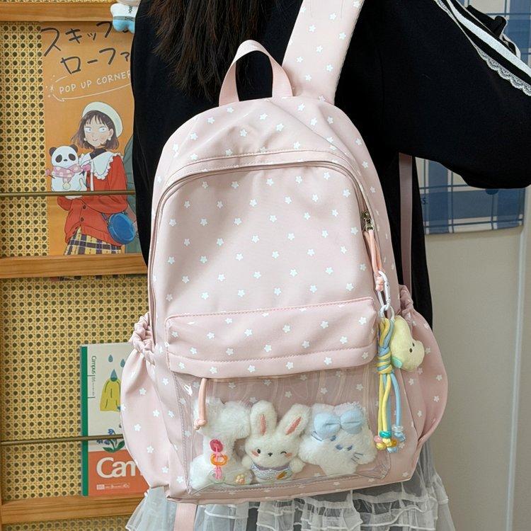 Sac à dos version coréenne ins point tempête sac à dos femme simple petit frais mignon sac à dos grande capacité sac à dos pour élève de collège