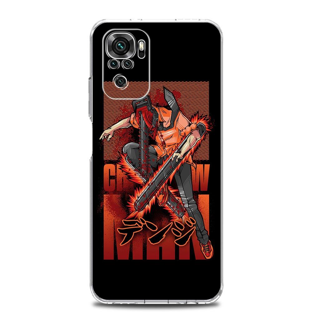 Anime Denji Chainsaw Man Makima Pouzdro na telefon Pro Xiaomi Redmi Note 12 11 9S 9 8 10 Pro Plus 7 8T 9C 9A 8A K40 Herní Průhledný Kryt