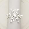 Serviette Ring Eco-friendly Anti-Fading Alloy Elegant Snowflake Serviette Holder Ring for Restaurant