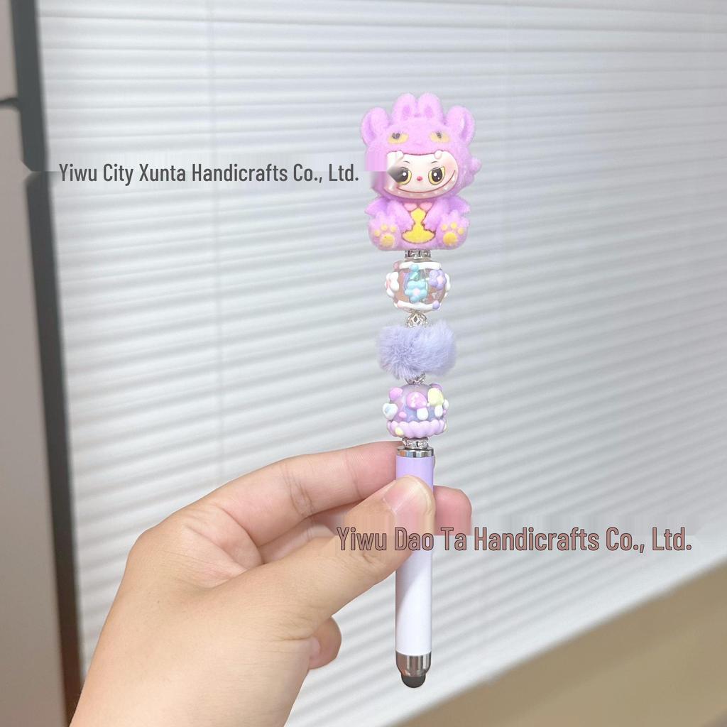 DIY Bead Pen: Cute Handmade Touchscreen Gel Pen Doll - Ideal Student Gift