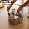 3.5L Stainless Steel Cat Water Fountain Wireless Automatic Metal Dog Water Dispenser Battery Operated Pet Drinking Fountain