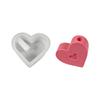 Heart Flower House Silicone Mould For Craft Candle Making And Decorative Art Projects