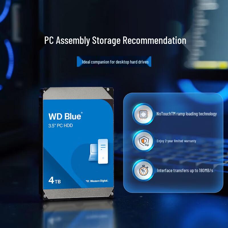 Western Digital Blue 4TB 5400rpm Desktop Hard Drive