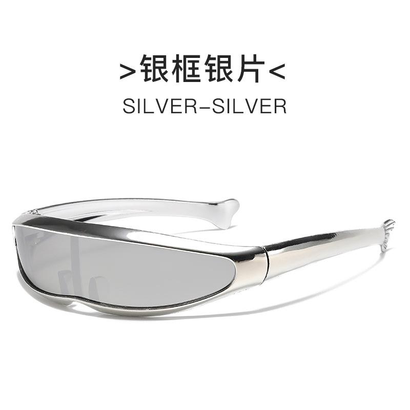 Futuristic Cool Personalized Electroplated Sunglasses Women Men   Steampunk Goggles Rave Party Glasses   Uv400