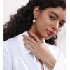 Yhpup Baroque Imitation Pearls Drop Dangle Earrings for Women Stainless Steel Golden Fashion Daily Charm Ear Jewelry Recommend