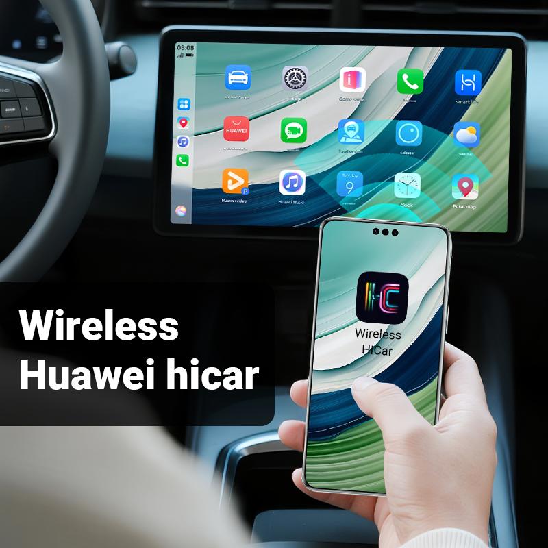 ACODO Android14 5in1 CarPlay to HDMI Video Ai BOX Wireless HiCar Adapter For Toyota Mazda Vw Peugeot Havel Jeep Cadillac etc. oi1