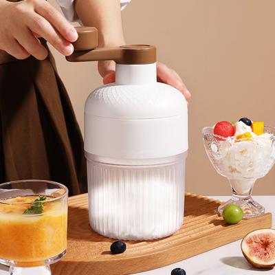 Manuelle Slush-Eismaschine Handkurbel Eisrasierer für feines Flocken-Eis und Smoothies Tragbarer Mini-Eisbereiter für Sommerdesserts