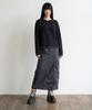 Awodeijeu Layered Stripe Henley Neck Long Sleeve [Black]