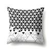Polyester Pillow Case Car Decoration Home Printed Black and White Geometric Car Cushion Head Cushion Cover