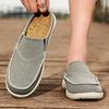 Fashion Summer Men Slippers Classic Outdoor Slip-on Canvas Shoes Men Light Breathable Flat Loafers Soft Indoor Home Casual Slippers 47