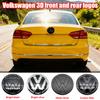 W1481Pc 140mm Car Logo Front Bonnet Hood 100mm Rear Tail Trunk Emblem For Volkswagen Passat 2011 2012 2013 2014 2015 Auto Accessorie