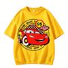 Cars Summer 2026 boys T-Shirt Lightning McQueen Short Sleeve for Boys and Girls Combinable with Everything