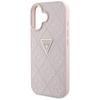 Etui Guess Hot Stamp 4G Pattern Triangle Metal Logo Do Iphone 16 Różowy