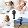 Tischventilator Klein 3 Einstellbare Modi Leise Tragbar USB Wiederaufladbar Reiseventilator Stark Kühlender Wind Leistungsstarker Luftstrom Maschine Für
