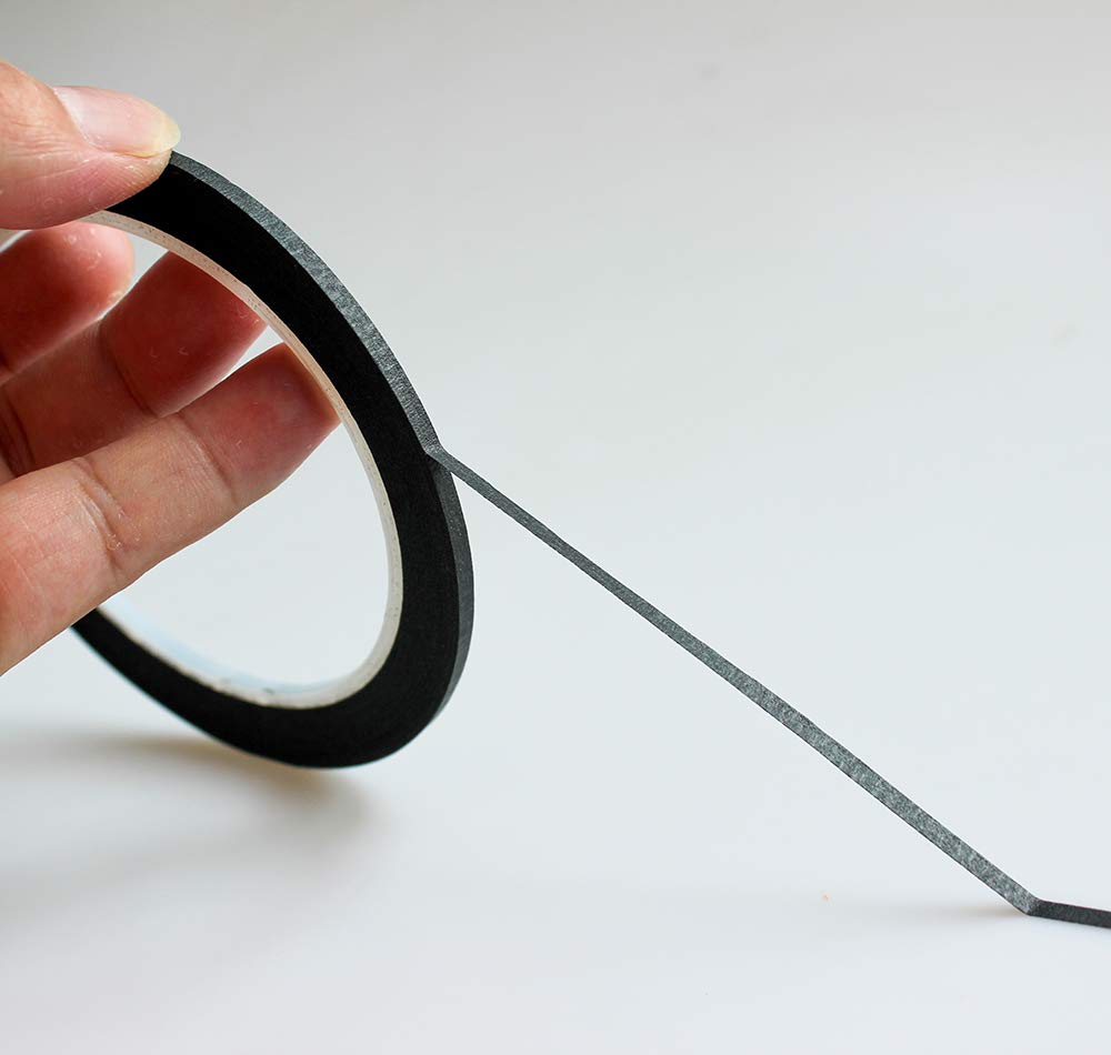 Colored Paper Masking Tape for DIY Nail and Pattern Draping Tape 14 Painting, Drawing, Art, Making, (3mm, Rolls)