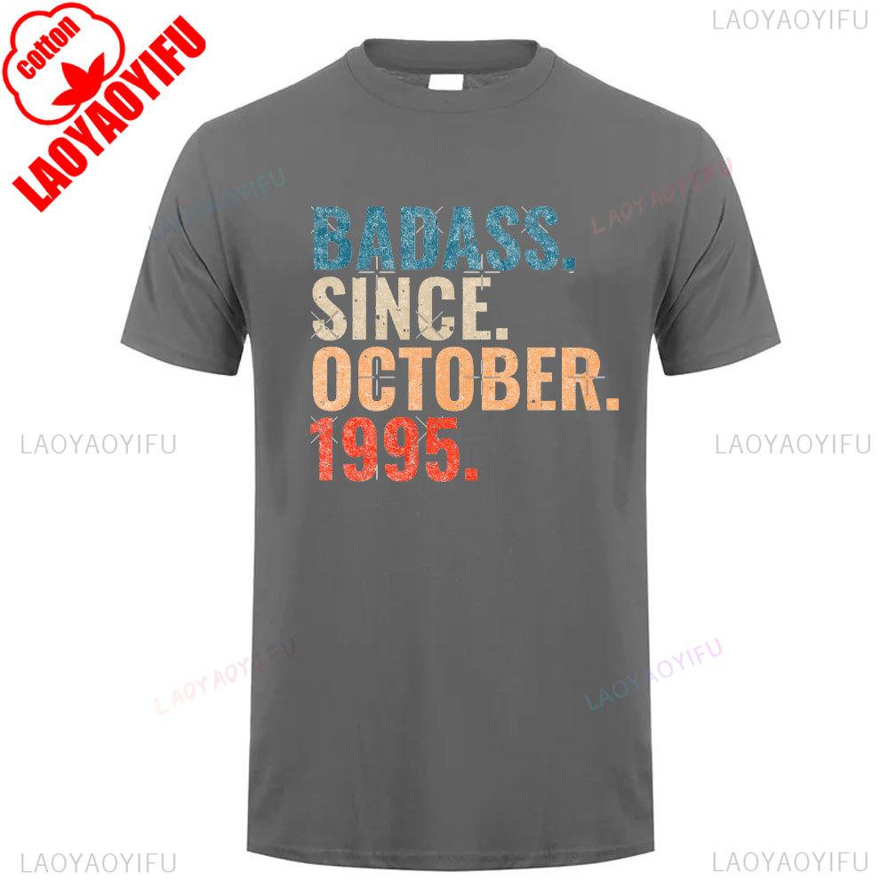 1995 The Year Vintage Cotton T Shirt Retro 90s Style Summer Short Sleeve Relaxed Fit Unisex Round Neck Tee Breathable Tops