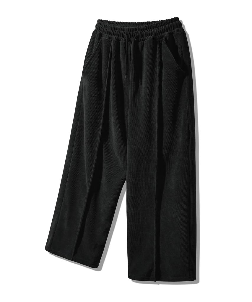ALVINCLO Cozy Velour Pintuck Wide Elastic Pants Pan2531 (4 Colors)