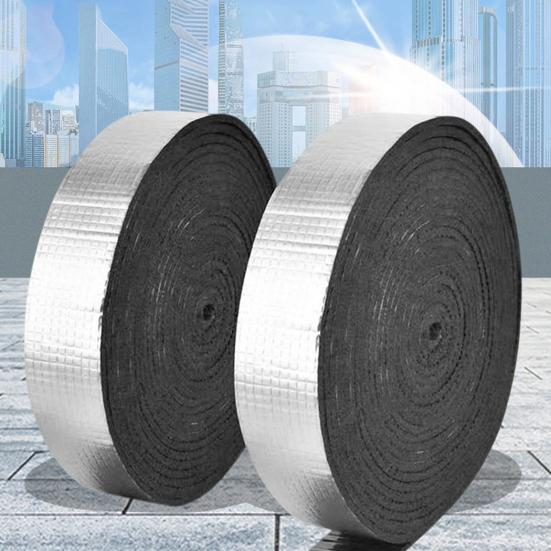 Pipe Insulation Wrap 2" Wide x 32.8 Ft Self Adhesive Aluminum Foil Pipe Insulation Tape Outdoor Pipe Protector Wrap Reduce Heat Loss