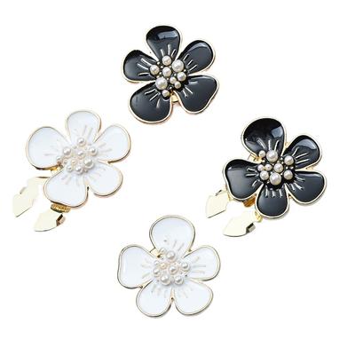 2 Stück Damen Hemd Knopfabdeckung Manschettenknöpfe Niedliche Pfirsichblütenknöpfe Kunstperlen Ärmelknopf Damenmode Schmuck Dekoration