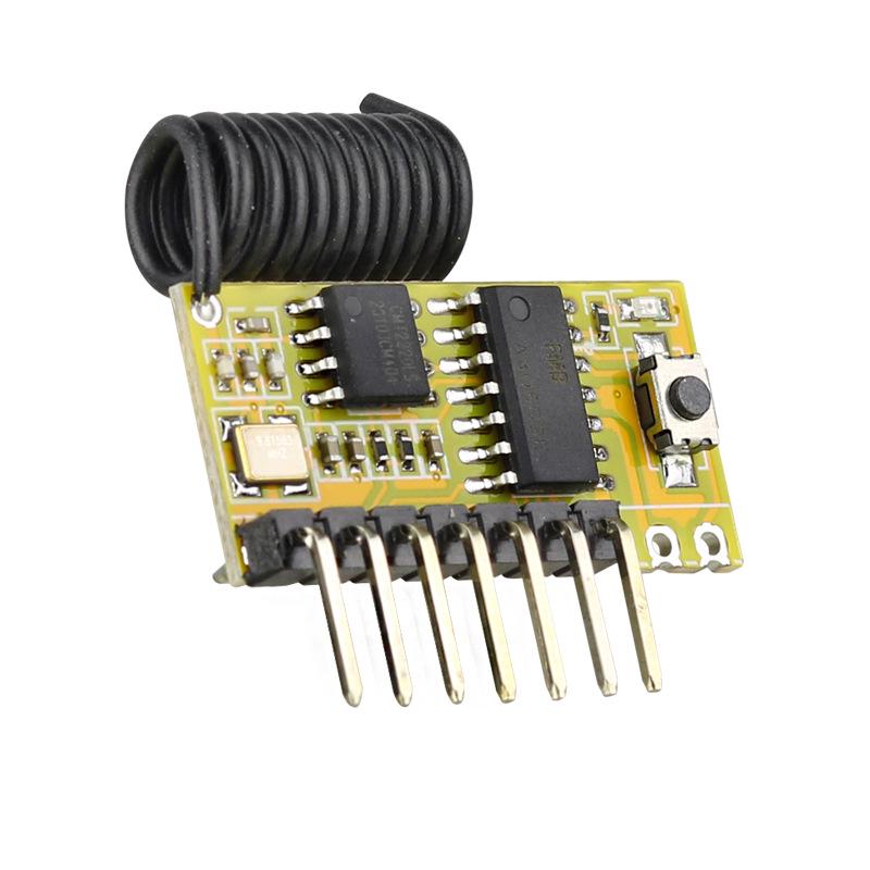 Superheterodyne 5V Wireless Receiver Module with Decoder & Learning Code, Outputs High/Low Level Signals
