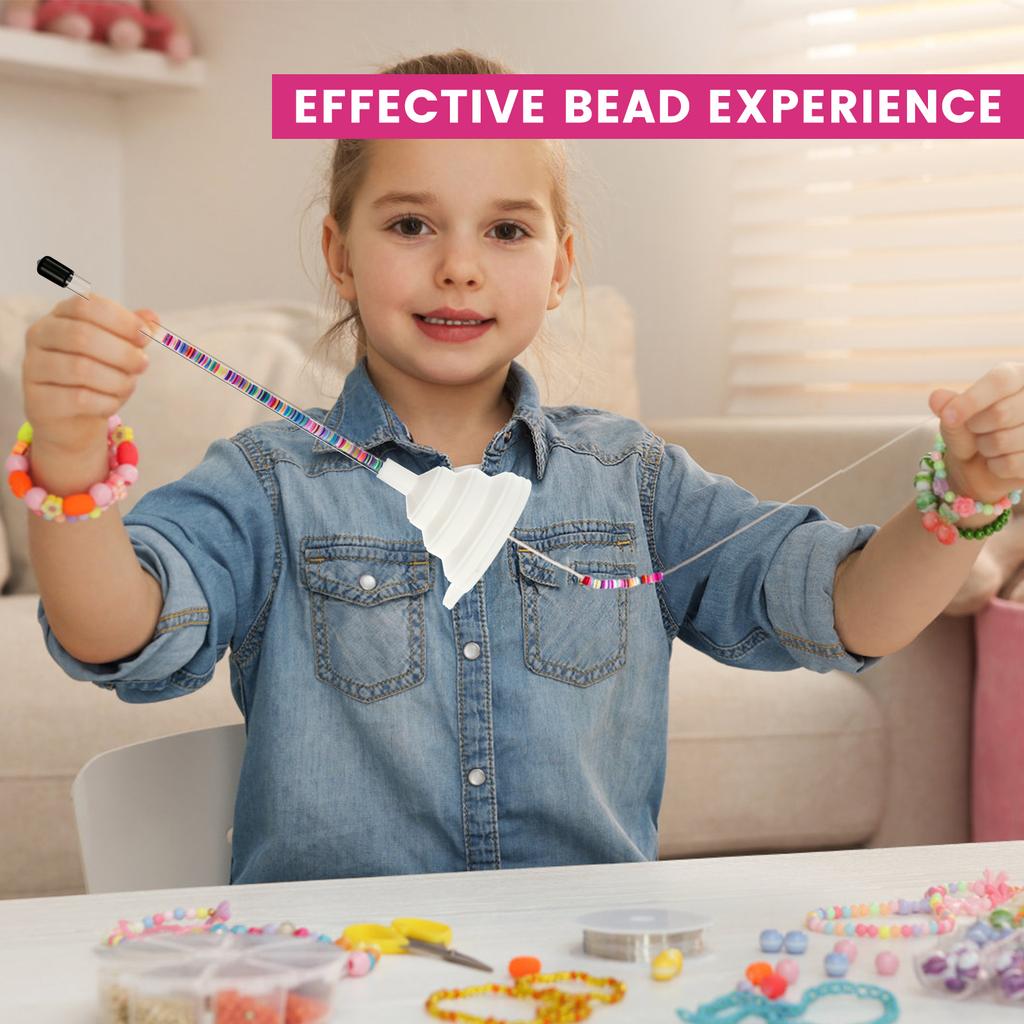 Beading Funnel for Clay Beads Complete Beading Funnel Kit Practical Beading Funnel Tool Kit Reusable Clay Bead Funnel for Making