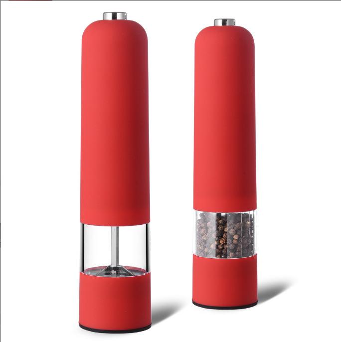 

Многофункциональная мельница для перца из нержавеющей стали, электрическая мельница для перца, кухонная, для черного перца, морской соли, измельчитель для пищевых продуктов красный