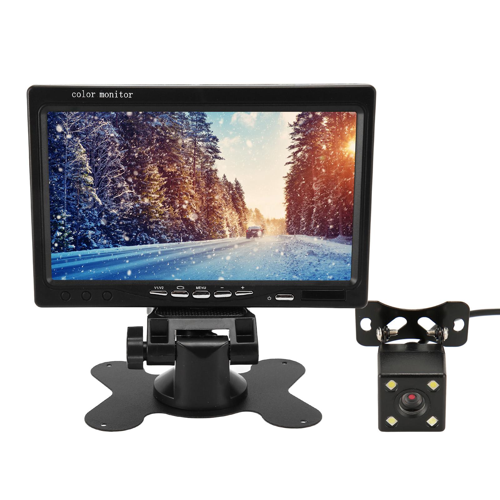 

7-дюймовый HD Монитор для Автомобильной Камеры Заднего Вида, Цветной ЖК-Дисплей Rrview для Автомобиля, Внедорожника, Фургона, Грузовика, Ночное Видение Автомобильный Монитор Заднего Вида с