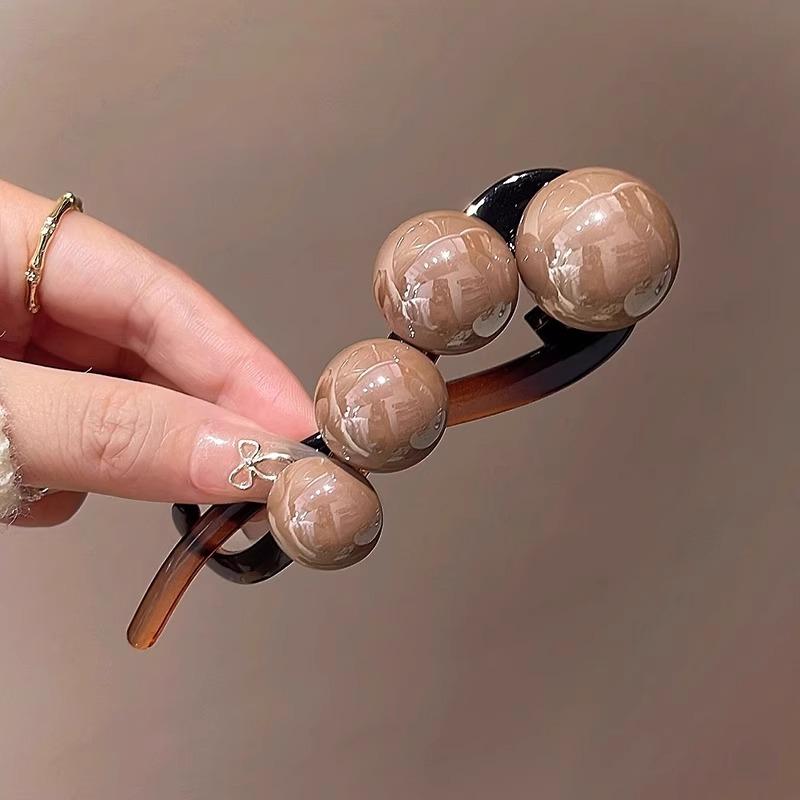 Elegant Large Simulation Pearl Hair Clip Clamp For Women New Vintage Twist Hairpins Hairgrip Barrettes Girls Hair Accessories Headwear