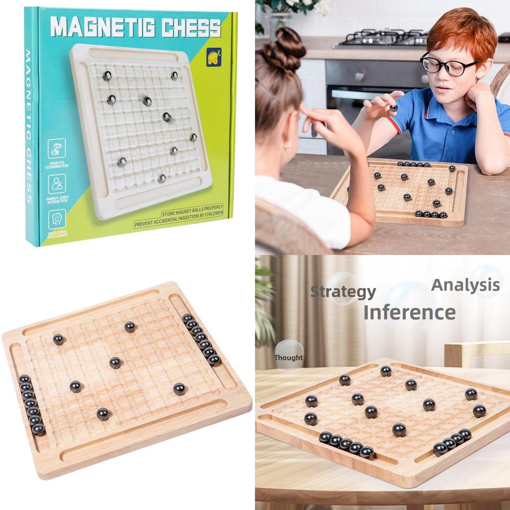Family Friendly Chess Game With Wooden Construction And Educational Play