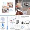 KX4B Drain Brush Kits 12PCS Multiple Size Steel Tube Cleaners With Nylon Bristles For Wide Pipes Drains Home Commercial Use