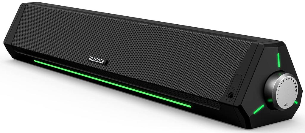 Bluedee PC Speaker Soundbar Bluetooth AUX Connection 10W Stereo Loud Volume Rich Bass Compatible with and USB Powered Computer Speaker & & Laptops,