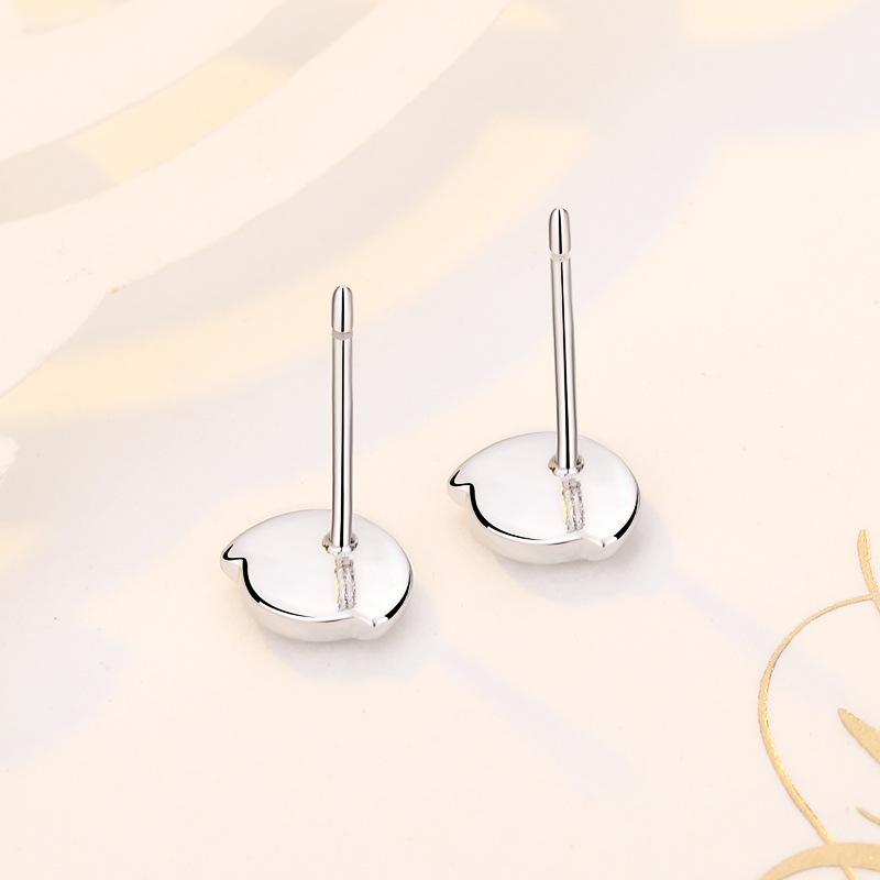 Cherry Meatball Earrings for Women with Anti-allergic Ear Accessories for Students Fresh Ear Sticks