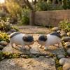 Pig Figurine Resin Ornament Realistic Animal Sculpture for Garden, Courtyard, Window