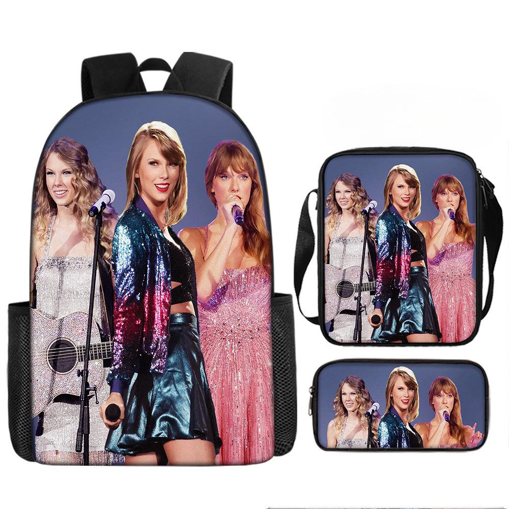 Taylorswift Taylor Swift Elementary School Bag Children'S Cartoon Backpack Anime Backpack Satchel
