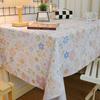 Retro Waterproof Oilproof Heatproof Tablecloth - Wash-Free Rectangular Fabric for Desks & Coffee Tables