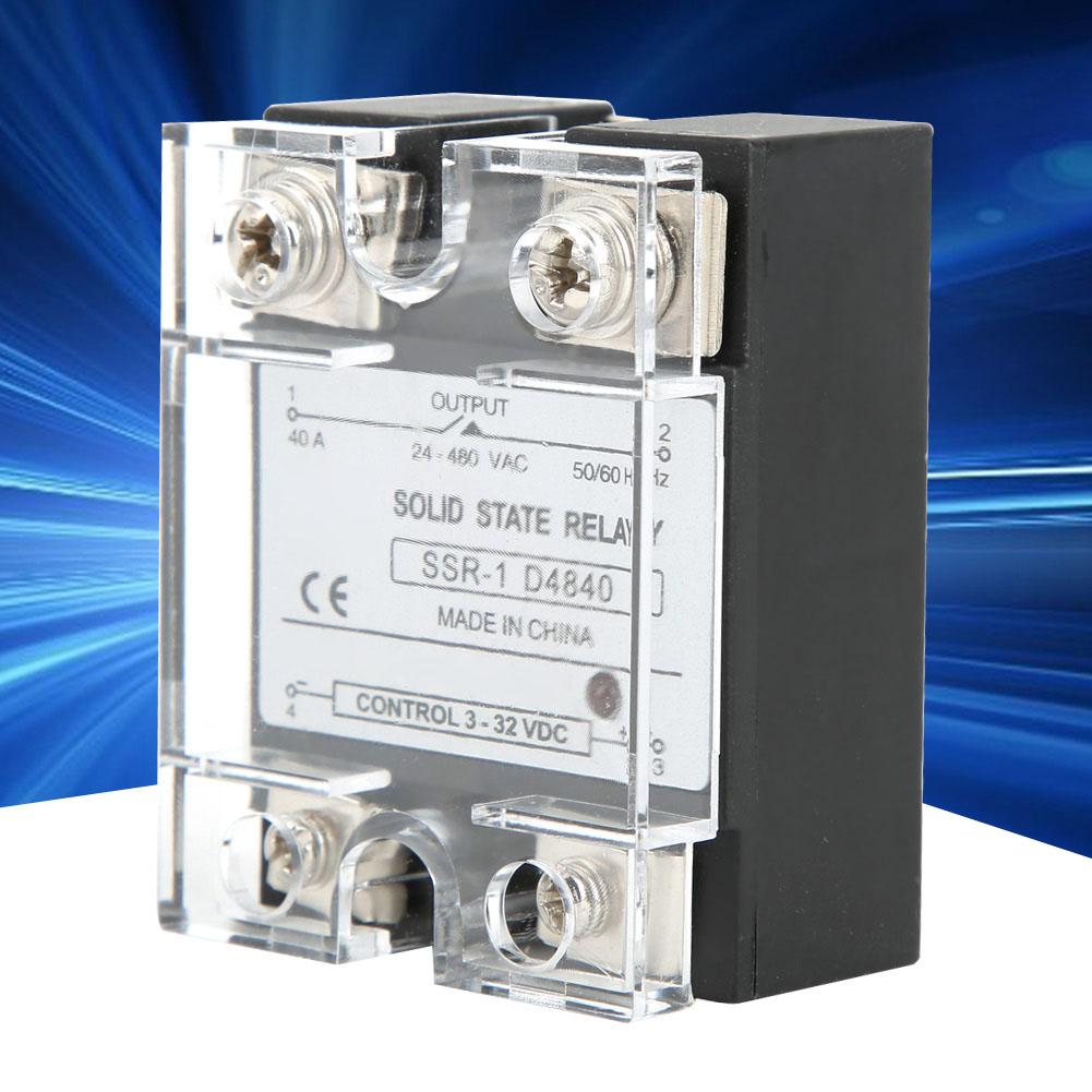 SSR40DA Przekaźnik Półprzewodnikowy SSR Moduł Półprzewodnikowy Sterowany DC AC 40A 332VDC