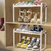 Multi-functional Expandable Kitchen & Bathroom Rack with Adjustable Shelves and Removable Hooks