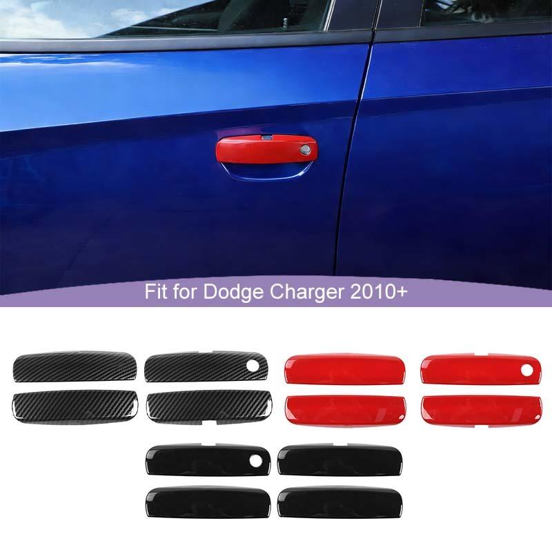 ABS Door Handle Decoration Cover Sticker Fit For Dodge Charger 2010 Up Exterior Accessories