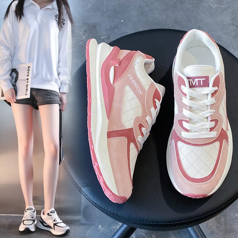2024 Autumn New Trendy Fashion Casual Sports Footwear Retro Color Matching Forrest Sneaes Casual Shoesker Women