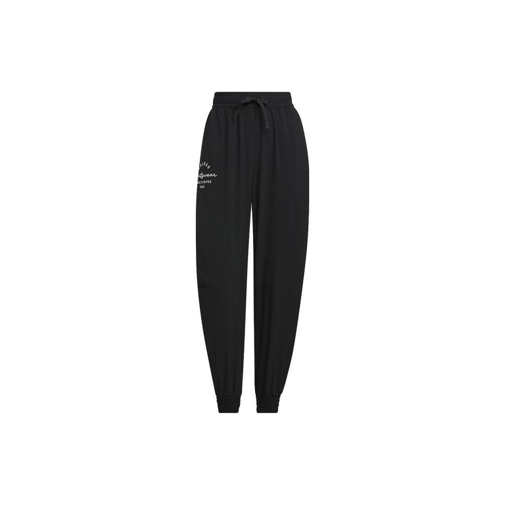 Adidas Sportswear Print Loose Casual Pants Women Bottoms Black IS7411