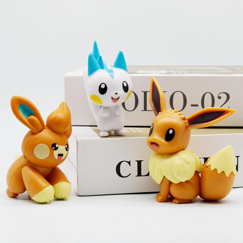 Hot Pokemon Anime Figures Pikachu Toys Model Charmander Psyduck Squirtle Jigglypuff Bulbasaur Kawaii Collect Dolls Kids Gift