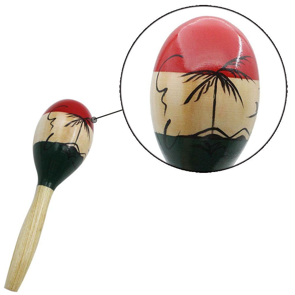 1Pair Percussion Instruments Wooden Maracas Wood Orff Instruments High Quality Percussion Shakers
