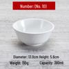AVADEN Melamine Imitation Porcelain Soup & Rice Bowls - 10-Pack