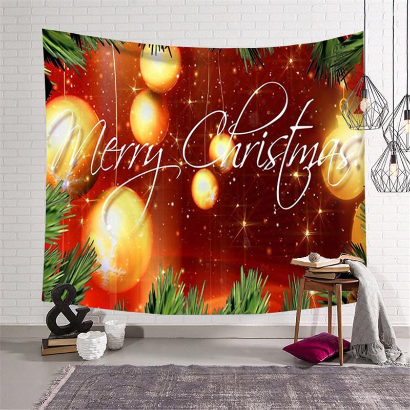 75X58cm Frohe Weihnachten Tapisserie Cartoon Santa Claus Gedruckt Wand Hängen Tuch Hintergrund Tuch Hause Dekorative Wand Decke