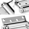 2Pieces Sturdy 3Inch Multifunctional Spring Hinges for Securerly Door Closures with Stylish Designs Daily Casual Use