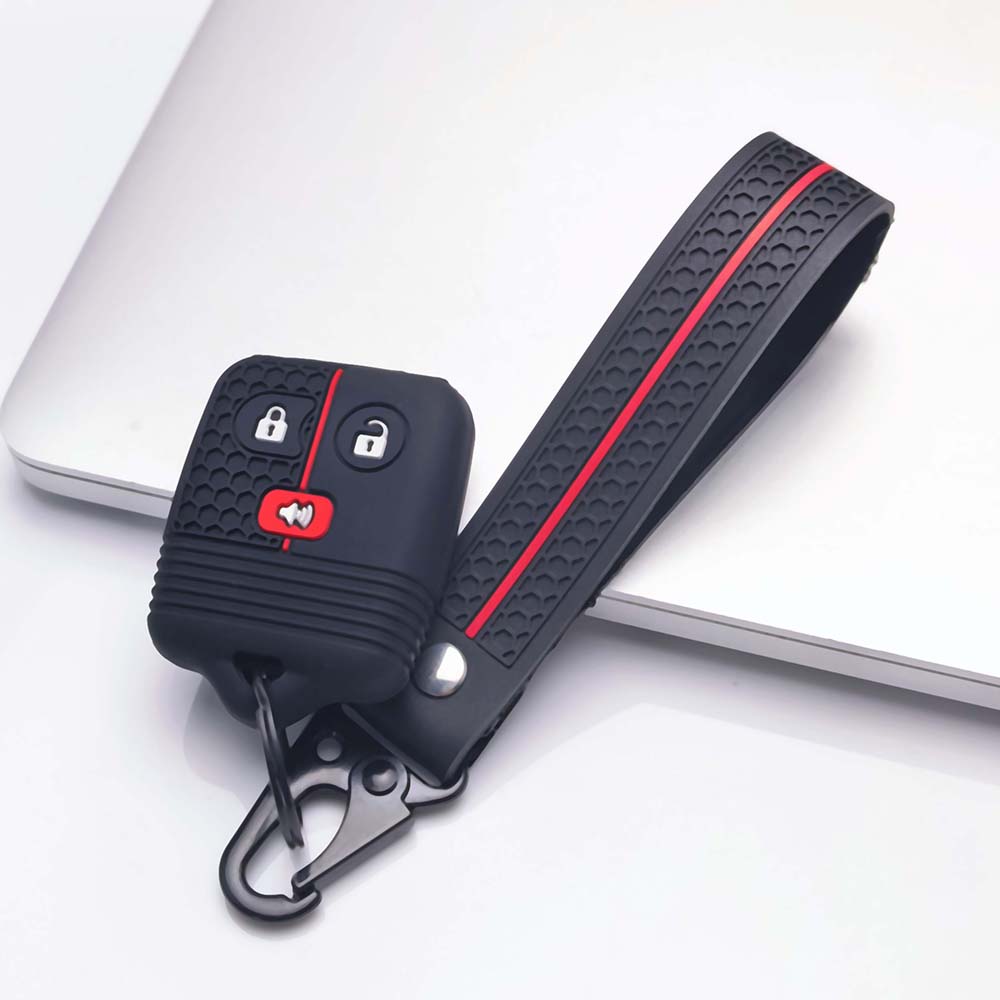 Key Cover for Ford Ranger Escape F-150 F-250 F-350 Super with Keychain Anti-Scratch Guard Shockproof Protection Soft Grip Texture Dust Resistant Cover