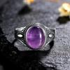 CopperRings Natural Amethyst Gemstone Rings for Women Wedding Bands Anniversary Gift Fine Jewelry