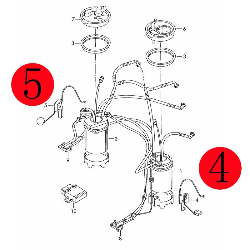 Fuel Level Sensor 7P0919673G 7P0919673H For VOLKSWAGEN TOUAREG 3.0T 3.6L 4.2L V6 11-18