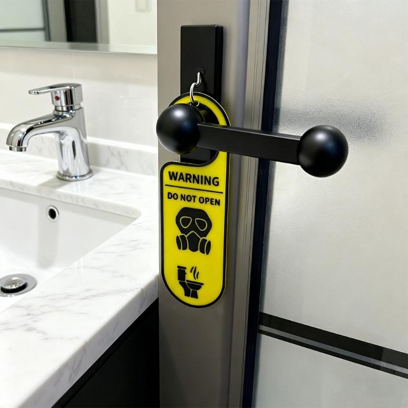 Do Not Disturb Bathroom Door Sign Warning Do Not Open Occupied Door Hanger Sign for Home Office Conference Hospital
